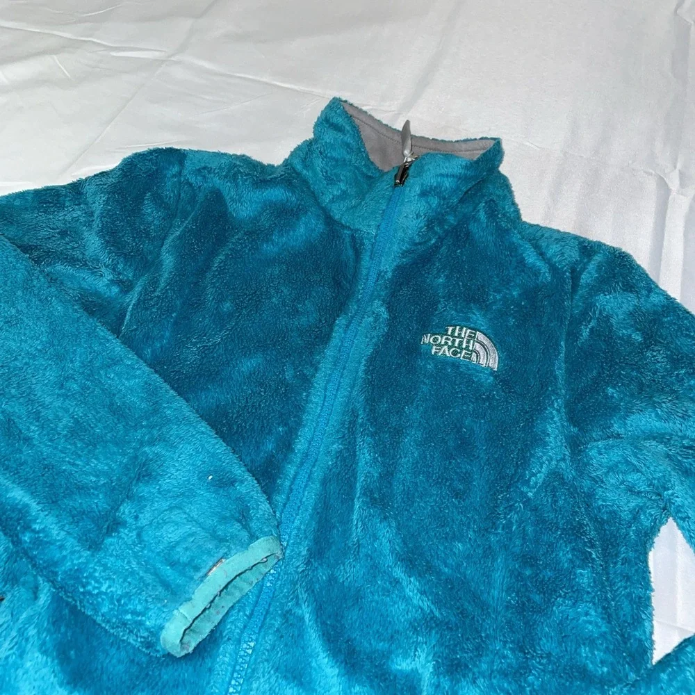 The‎ North Face Osito Fleece Jacket Womens XS Teal Blue Full Zip High Pile Soft